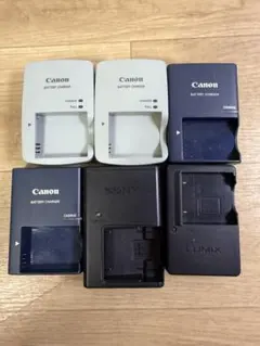 カメラ用バッテリーチャージャー 6個まとめ売り　動作確認済みのサムネイル