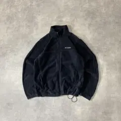 ドローコード付00's Columbiaコロンビア　短丈フリースジャケット　黒M