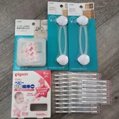 Pigeon Baby 접착식 면봉, 36개 팩 및 안전 용품