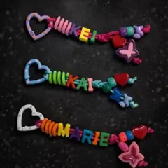 【ラッピング無料】ネームストラップ 名入り 推し活 プレゼント ハンドメイド