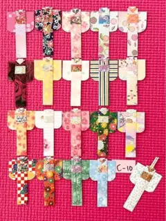 ハンドメイド 爪楊枝入れ/爪楊枝袋/着物型/和柄/年始 C－10