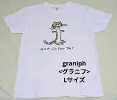 graniph 猫イラスト Tシャツ L