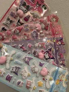 マイメロ　シナモ　クロミ　お尻シール4枚セット