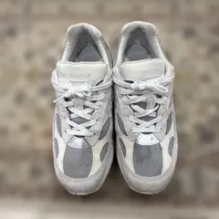 New Balance 992シリーズ スニーカー ホワイト/グレー 箱無し