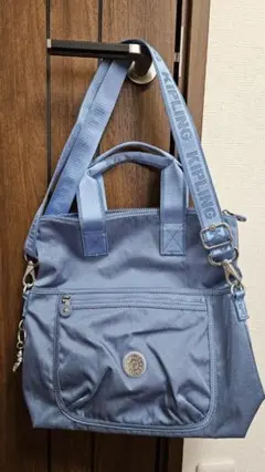 KIPLING 2way ショルダーバッグ ライトブルーのサムネイル
