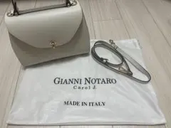 GIANNI NOTARO Carol J ホワイトハンドバッグ