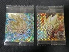 ドラゴンボール 超戦士シールウエハース超 超絶感謝の十周年 ベジータ 孫悟空