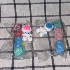 新品 우사기 宇宙服 キーホルダー ストラップ プッシュポップ