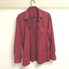 【LNJLVI】バーガンディ 長袖シャツ サイズ42