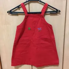 mikihouse ミキハウス 赤 ジャンバースカート 100cm