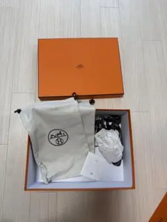 エルメス 空箱 079 保存袋付き ボリード31 バーキン30 BOX オレンジ