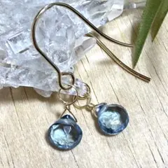 1点作品☆ コンポジットホワイトアバロンシェルピアス イヤリングに