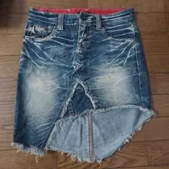 ダメージデニム ミニスカート