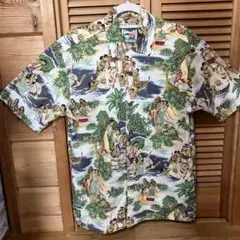 size:L】美品 東洋 サンサーフ SS33326 ピクチャー アロハシャツ | Mercari