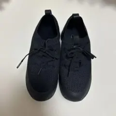 新品未使用　ブラック ニット スニーカー