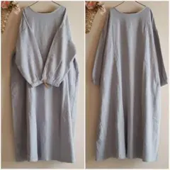 新品　SM2☆サックス／綿麻２WAYワンピース