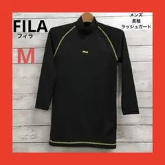 フィラ 長袖 ラッシュガード メンズ M ブラック
