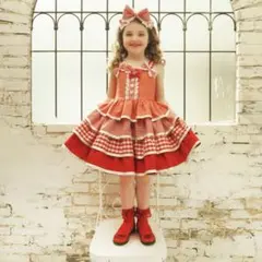 新品　シャーリーテンプル　110 西武限定　ワンピース&カチューシャセット