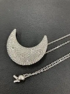 SWAROVSKI スワロフスキー 三日月 ネックレス シルバー
