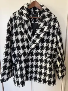 BERSHKA ベルシュカ 千鳥格子 ショートコート