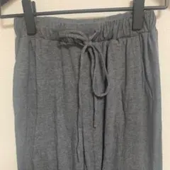 ジョガーパンツ【S】 紐付きゴムウエスト 生地柔らかく春・夏にOK グレー