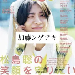 tvガイドperson 加藤シゲアキ