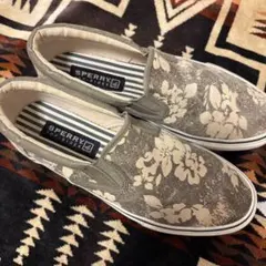 Sperry トップサイダー スリッポン ハイビスカス VANS オールド