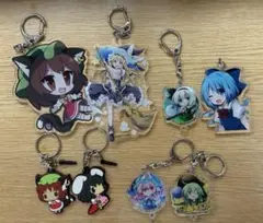 東方Project ラバーキーホルダー セット販売【中古】【美品】 - メルカリ