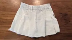 ライトグリーンフリンジヘムショートパンツ 122cm