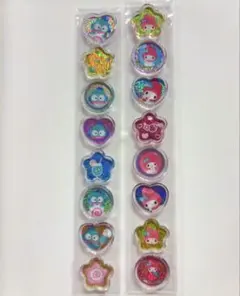 サンリオ おはじきふうシール 16ピース おすそわけ ハンギョドン　マイメロ