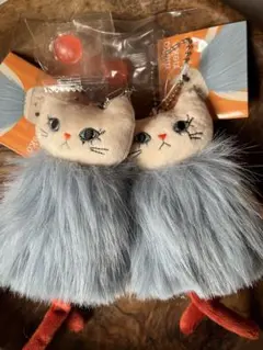KALDI モコねこ ぬいぐるみマスコット 2体セット 　大量セット同商品