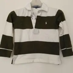 ラルフローレン　ラガーシャツ　モスグリーン