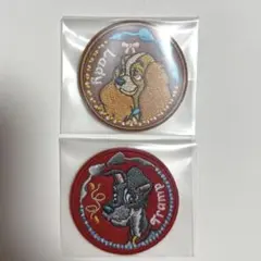 ディズニー ブラインド刺繍ステッカー わんわん物語 レディ トランプ