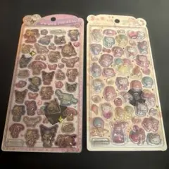 最終お値下げ　うるちゅるポップシール　日焼けキティ　キキララ等