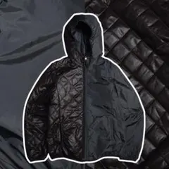 00s old UNIQLO リバーシブル ダイヤキルト 中綿 ダウン y2k