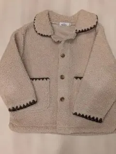 いちごさん専用フリース襟付きジャケット ベージュ