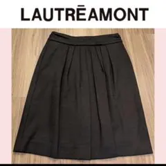 ロートレアモン スカート ブラック ウール