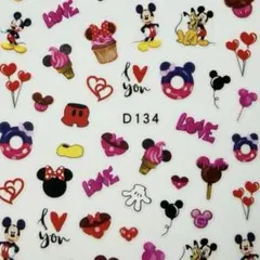 ネイルシール ディズニー お菓子 ミニーちゃん プルート ミッキー キャラクター