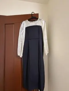 ドット柄シアーワンピース