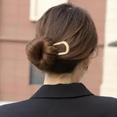 限定値下✨メタルヘアスティック　U字コーム　かんざし　まとめ髪　夜会巻き　お団子のサムネイル