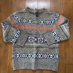 【GAP】100 ノルディック柄 キッズセーター