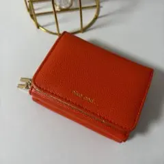 niko and.. オレンジ 三つ折り財布
