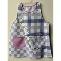 ミッフィー エプロン チェック柄