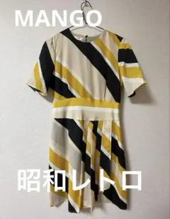 MANGO ミニワンピース　昭和レトロのサムネイル