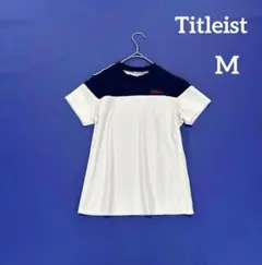 タイトリスト M モックシャツ レディース　ネイビー　淡いライトグレー系のサムネイル