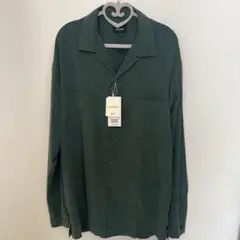 定価12,100BEAMS Solid Open CollarShirtグリーンのサムネイル