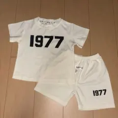 ワッフル生地セットアップ　ホワイト　100cm