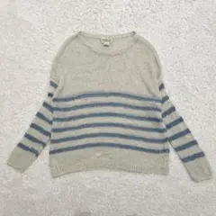 【希少】ラルフローレン デニム＆サプライ ボーダー ニット XL 麻 リネン