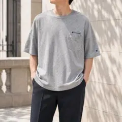 champion チャンピオン【M】半袖Tシャツ 無地 ソリッドビッグシルエット