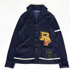 【美品】ポロ ラルフローレン　タイガー　ワッペン　ショールカラー　カーディガンのサムネイル